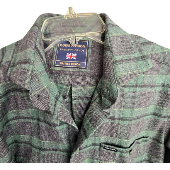 Mens Guide London Premium Range British Design Plaid Shirt Size S JJ4136 - Picture 2 of 10